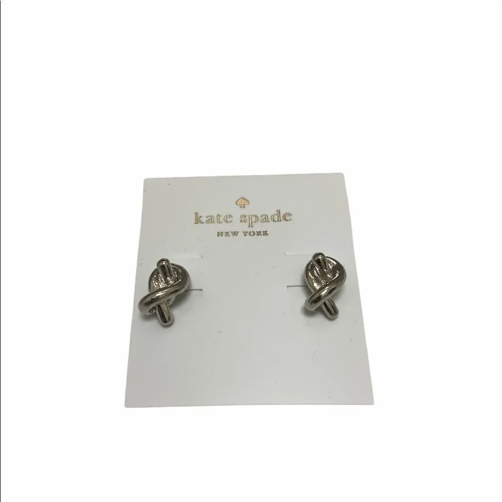 Kate Spade Silver Sailor Knot Studs